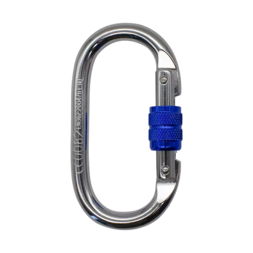 J0201R  Oval Carabiner With Screw Lock